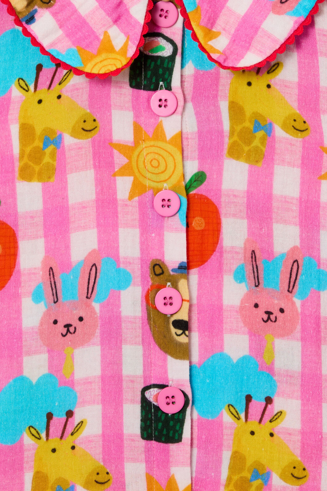 Gorman - Happy Guys Gingham Kids Pyjama - pink