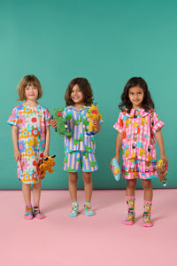 Gorman - Happy Guys Gingham Kids Pyjama - pink