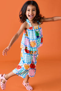 Gorman - Jumble Check Kids Culotte Pants - multi