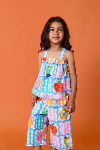 Gorman - Jumble Check Kids Culotte Pants - multi