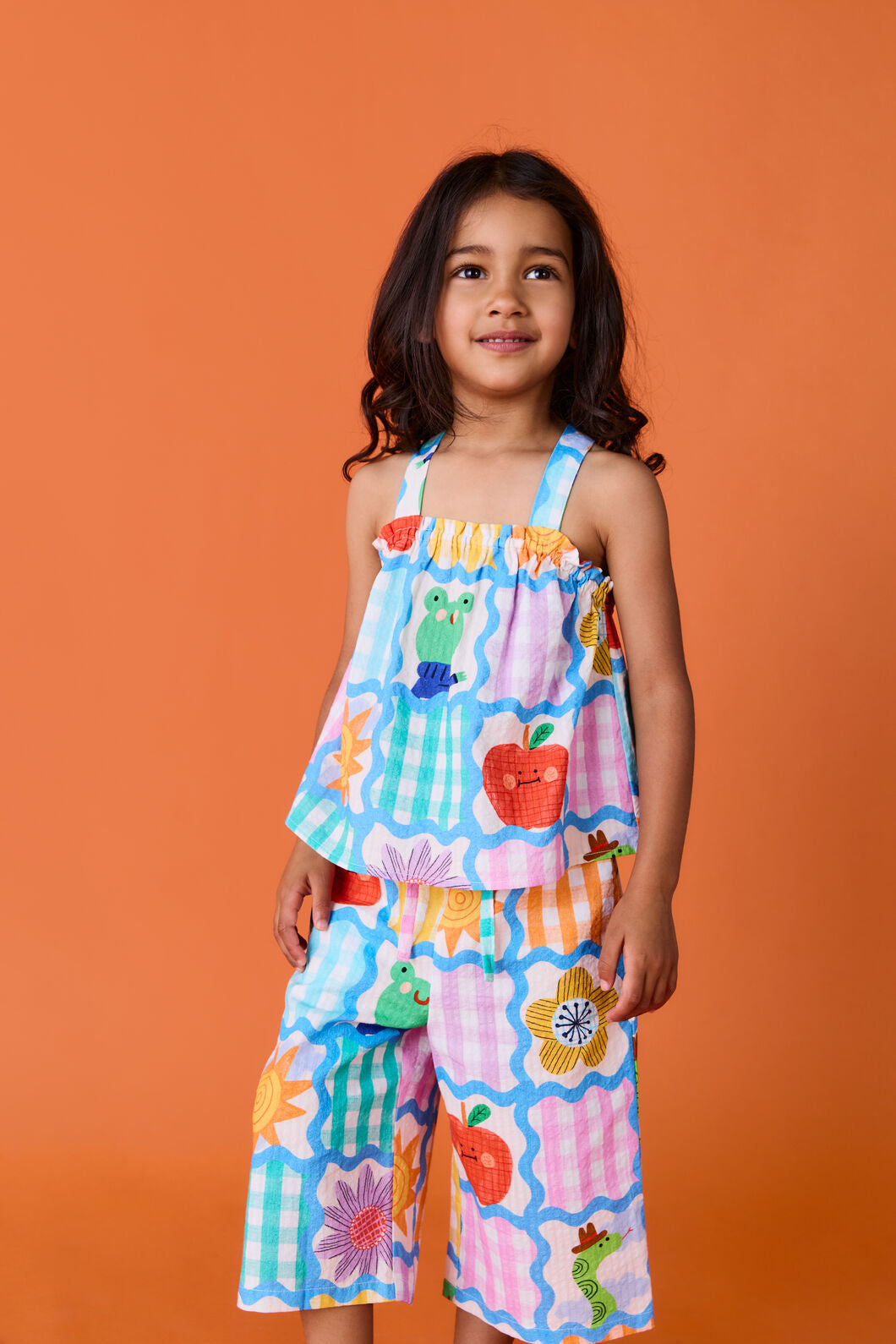 Gorman - Jumble Check Kids Culotte Pants - multi