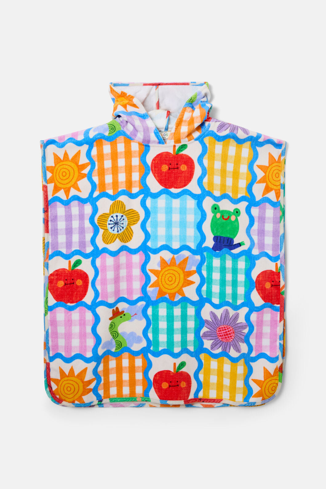 Gorman - Jumble Check Kids Swim Poncho - multi