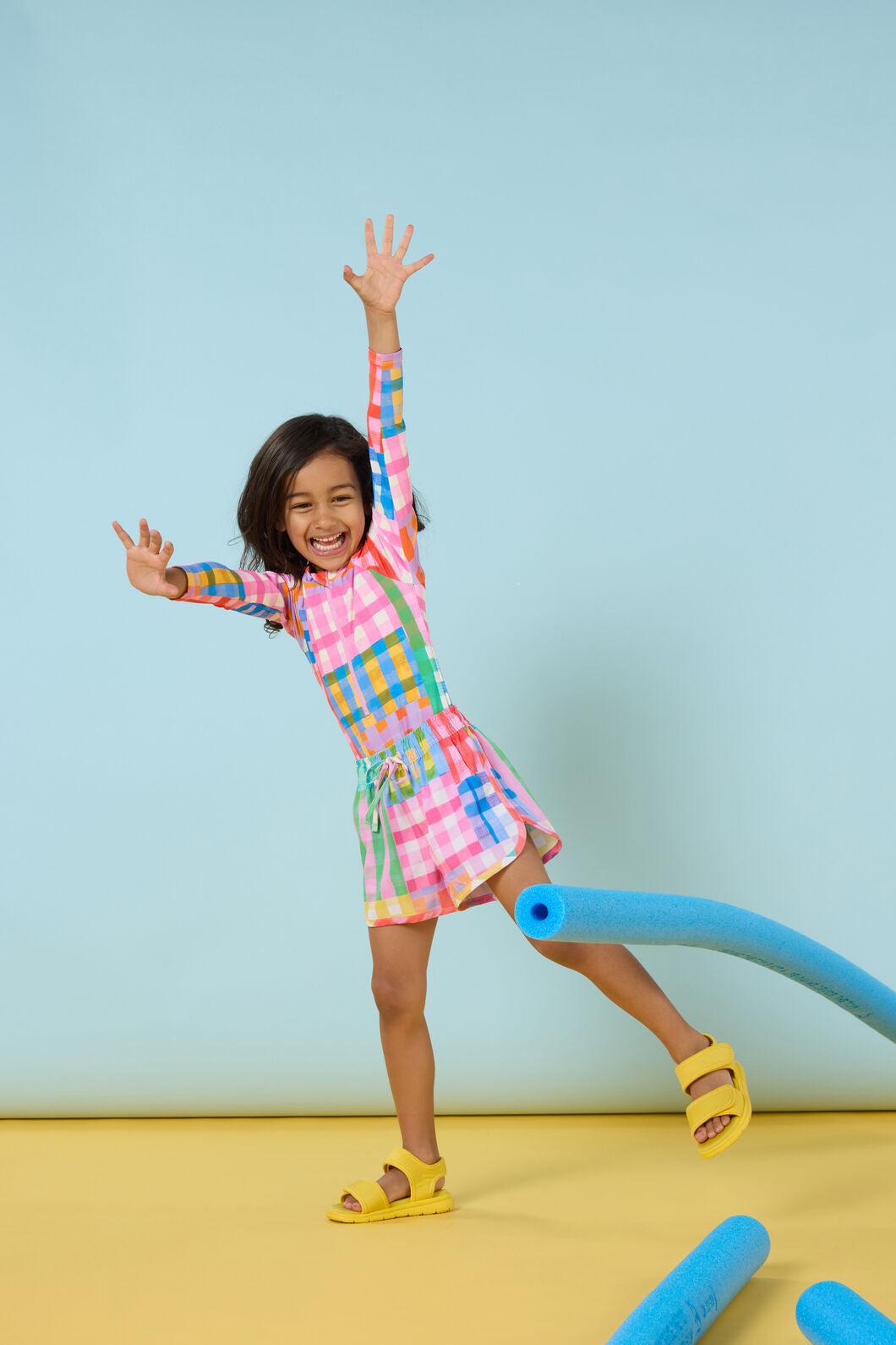 Gorman - Vichy Check Kids Swim Shorts - multi