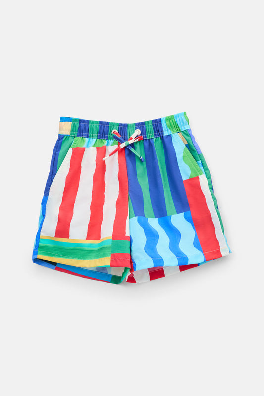 Gorman - Stripe Mix Kids Swim Shorts - multi