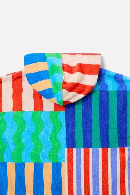 Gorman - Stripe Mix Kids Swim Poncho - multi