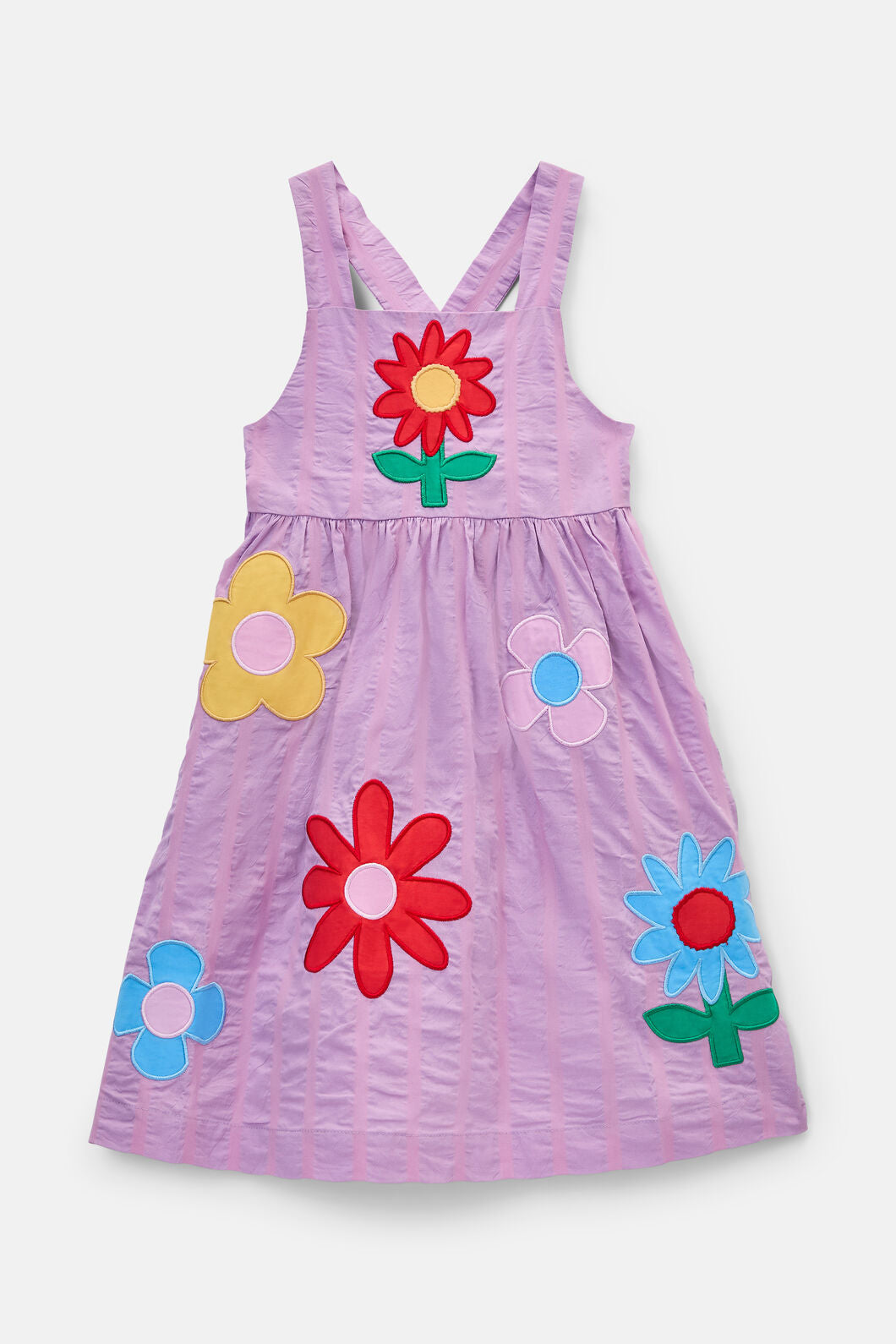 Gorman - Folksy Floral Kids Pinafore - lilac