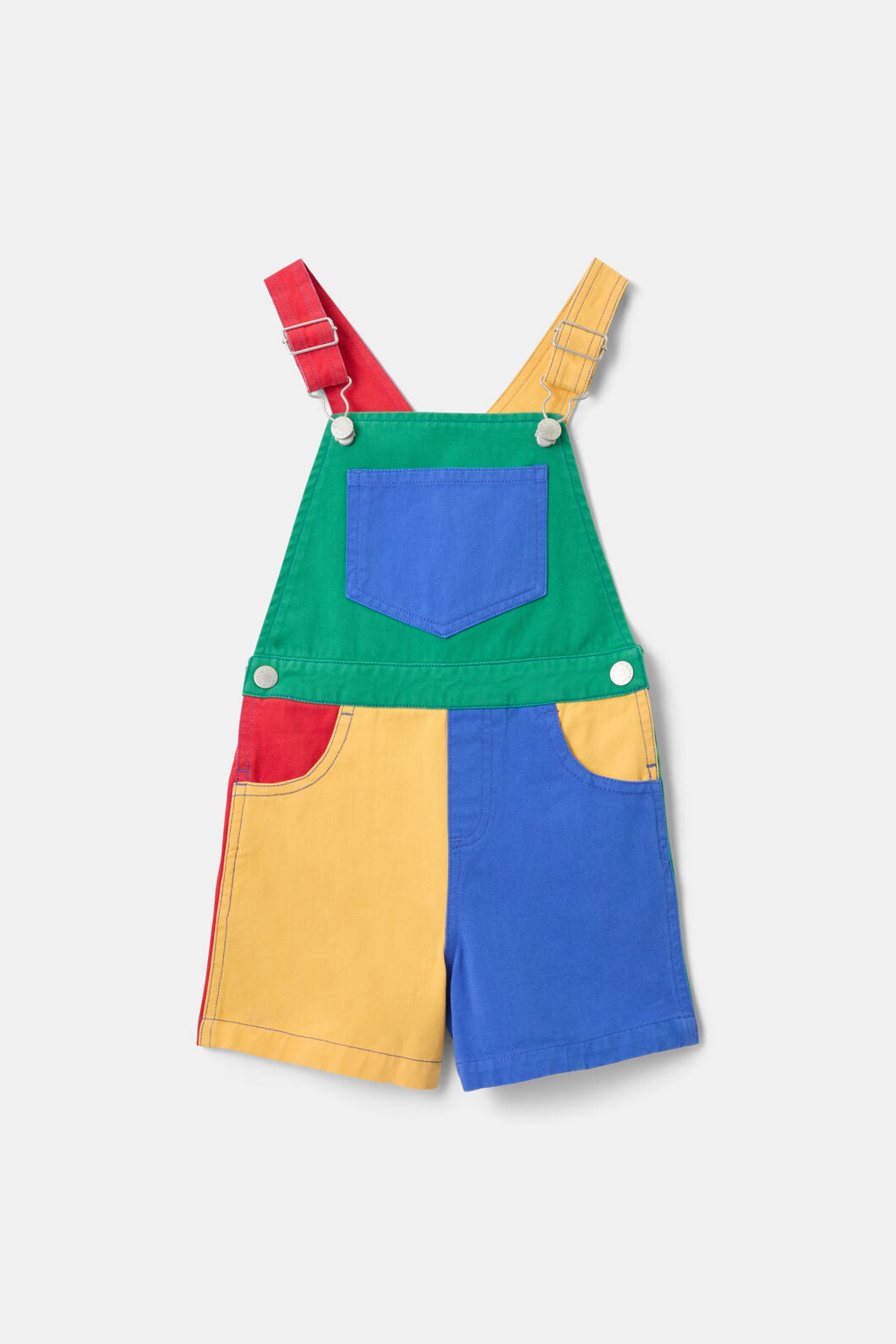 Colour Block Kids Overalls Red - 2-3 / Red