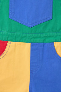 Gorman - Colour Block Kids Overalls Red - multi