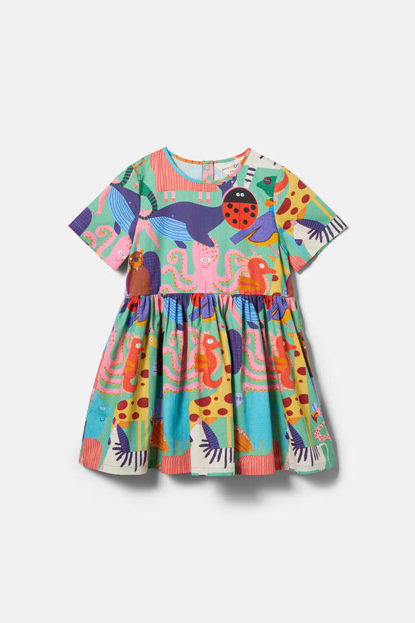 Gorman - Zoo Tropics Kids Dress - green