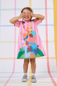 Gorman - Zoo Stripe Kids Dress - multi