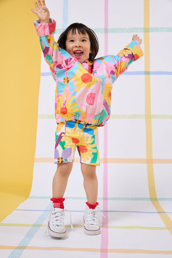 Gorman - Cut Paste Floral Kids Raincoat - pink