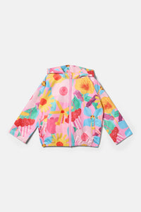 Gorman - Cut Paste Floral Kids Raincoat - pink