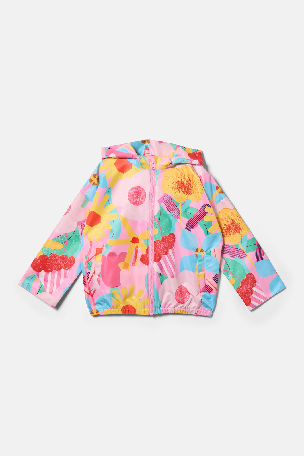 Gorman - Cut Paste Floral Kids Raincoat - pink