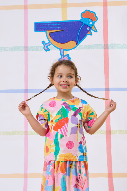 Gorman - Cut Paste Floral Kids T-Shirt - cream
