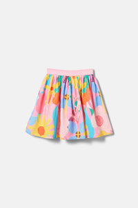 Gorman - Cut Paste Floral Kids Skirt - pink