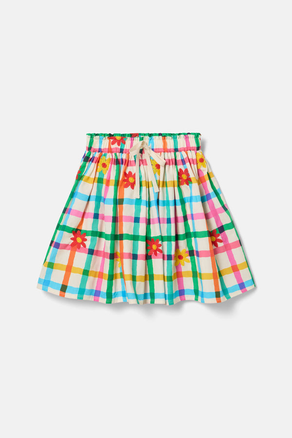 Gorman - Floral Embroidered Kids Skirt - multi