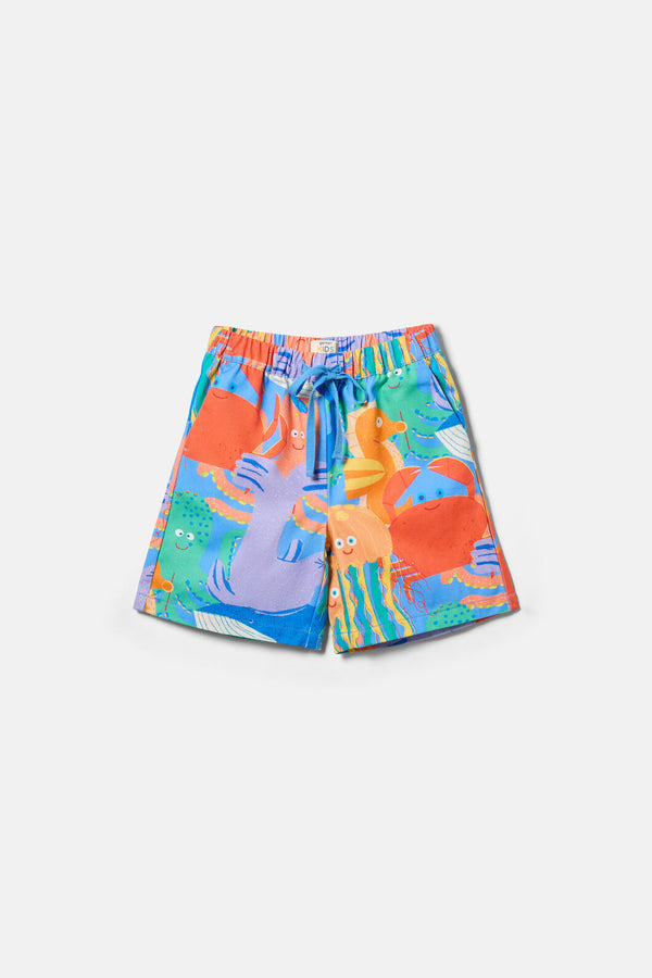 Gorman - Under The Sea Kids Shorts - blue