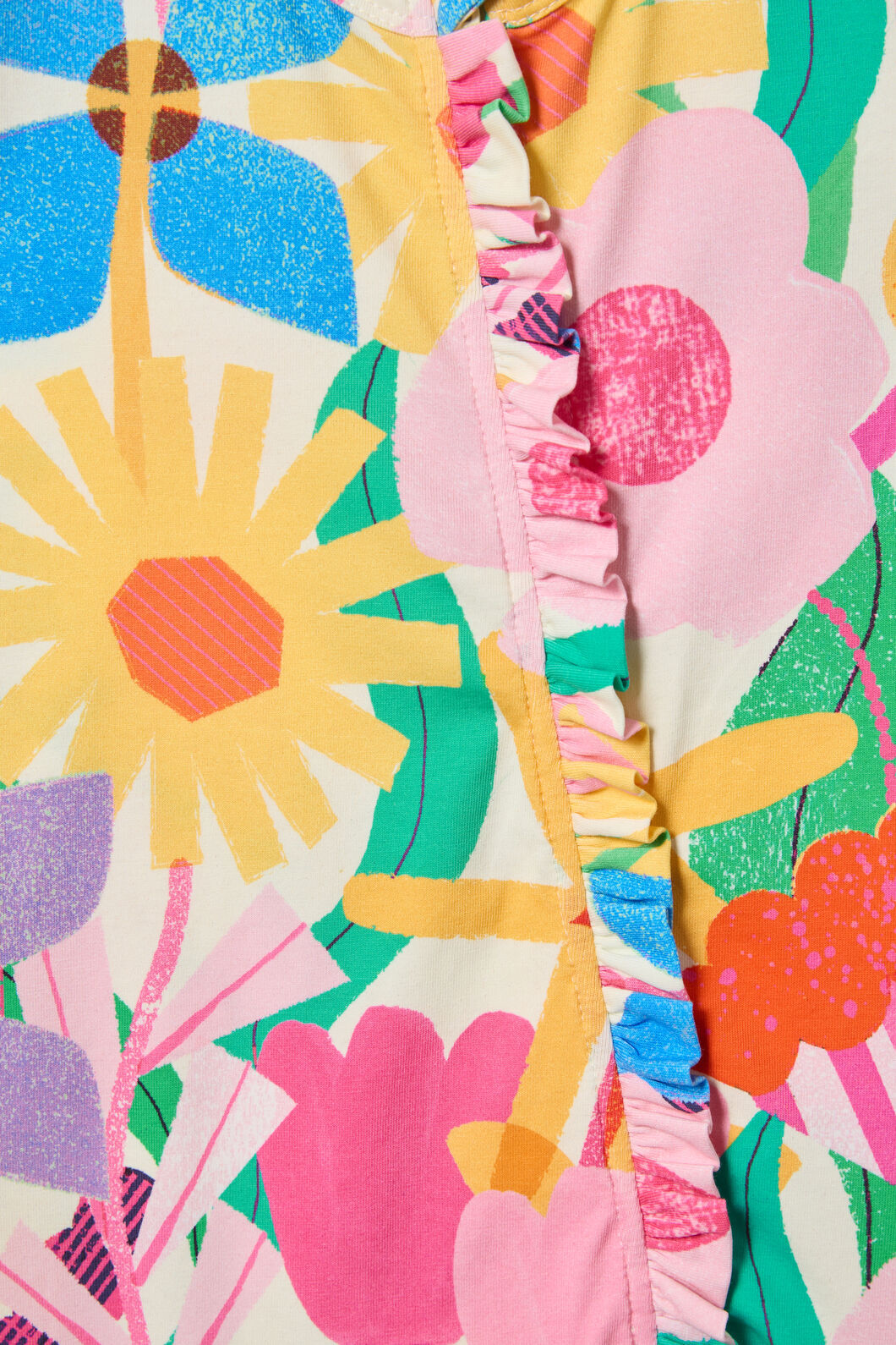 Gorman - Cut Paste Floral Baby Onesie - cream