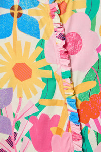 Gorman - Cut Paste Floral Baby Onesie - cream