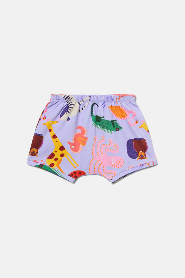 Gorman - Zoo Tropics Baby Shorts - lilac