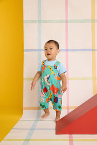 Gorman - Zoo Tropics Baby Overalls - green