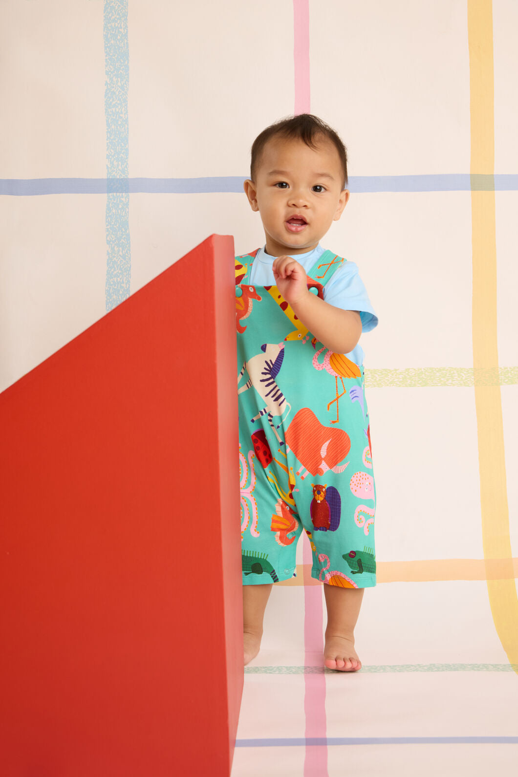 Gorman - Zoo Tropics Baby Overalls - green