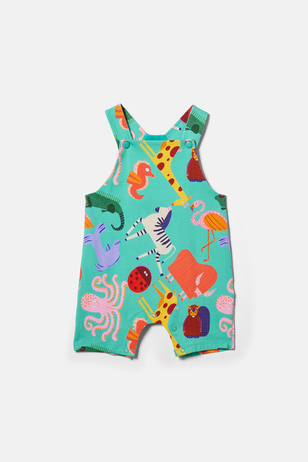 Gorman - Zoo Tropics Baby Overalls - green