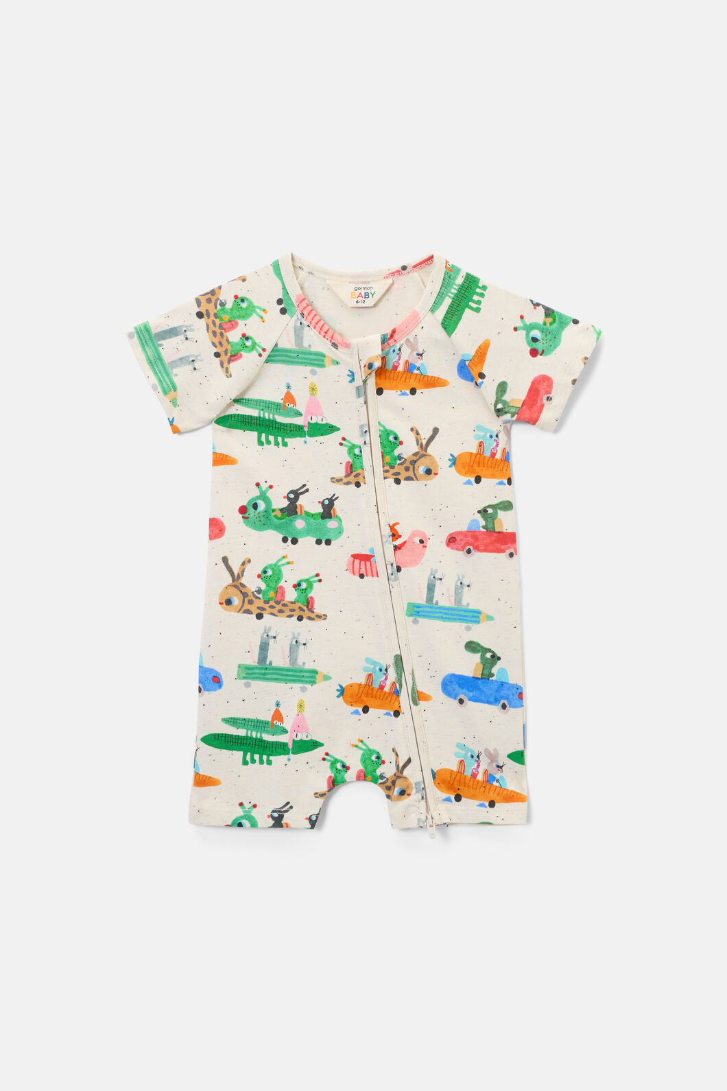Gorman - Speedy Bug Baby Onesie - cream