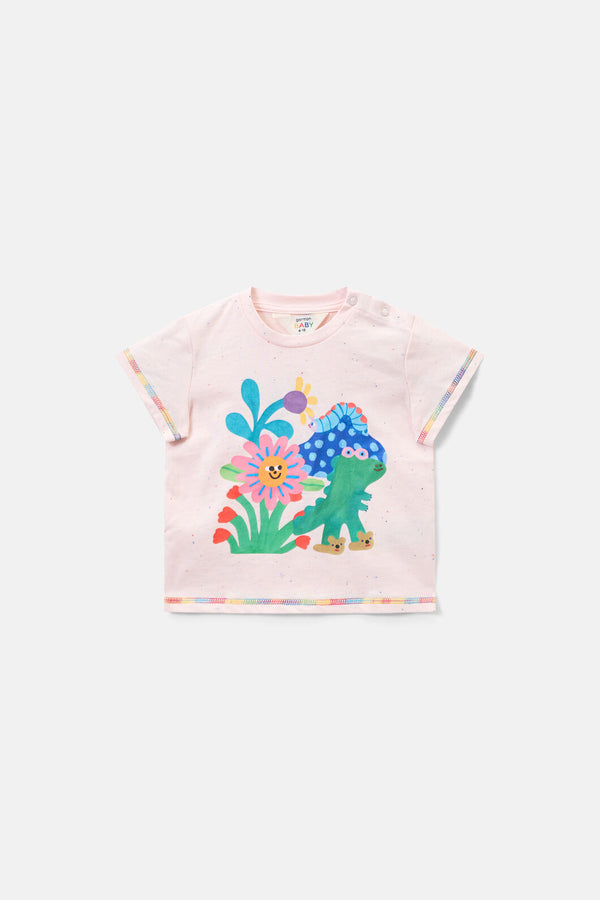 Gorman - Daisy Bug Baby T-Shirt - pink