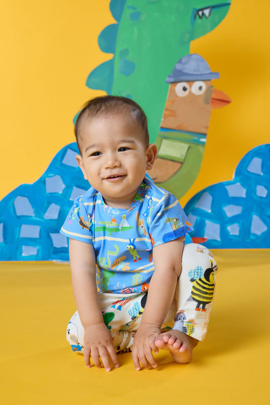 Gorman - Walking Mates Baby Tshirt - blue