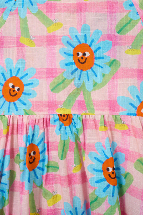 Gorman - Walking Daisy Kids Dress - pink