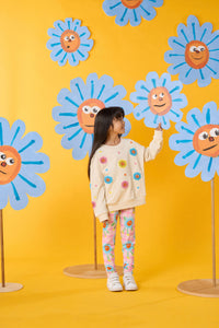 Gorman - Walking Daisy Kids Legging - pink