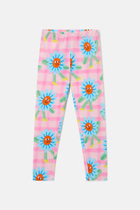 Gorman - Walking Daisy Kids Legging - pink