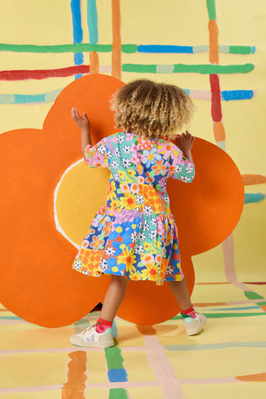 Gorman - Patchy Floral Kids Dress - multi