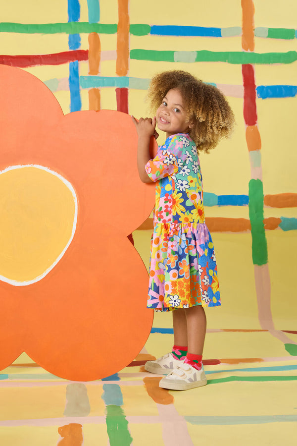 Gorman - Patchy Floral Kids Dress - multi