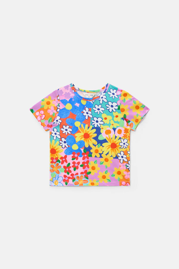 Gorman - Patchy Floral Kids T-Shirt - multi