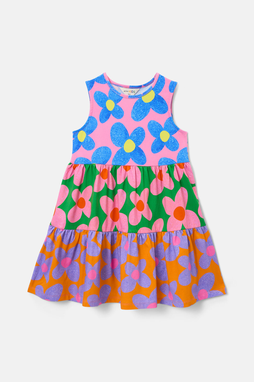 Gorman - Spliced Floral Kids Dress - multi