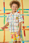 Gorman - Rex Check Kids Polo Top - cream
