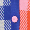 Gingham Splice Kids Cardigan