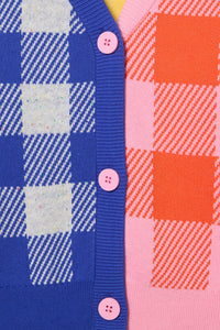 Gorman - Gingham Splice Kids Cardigan - multi