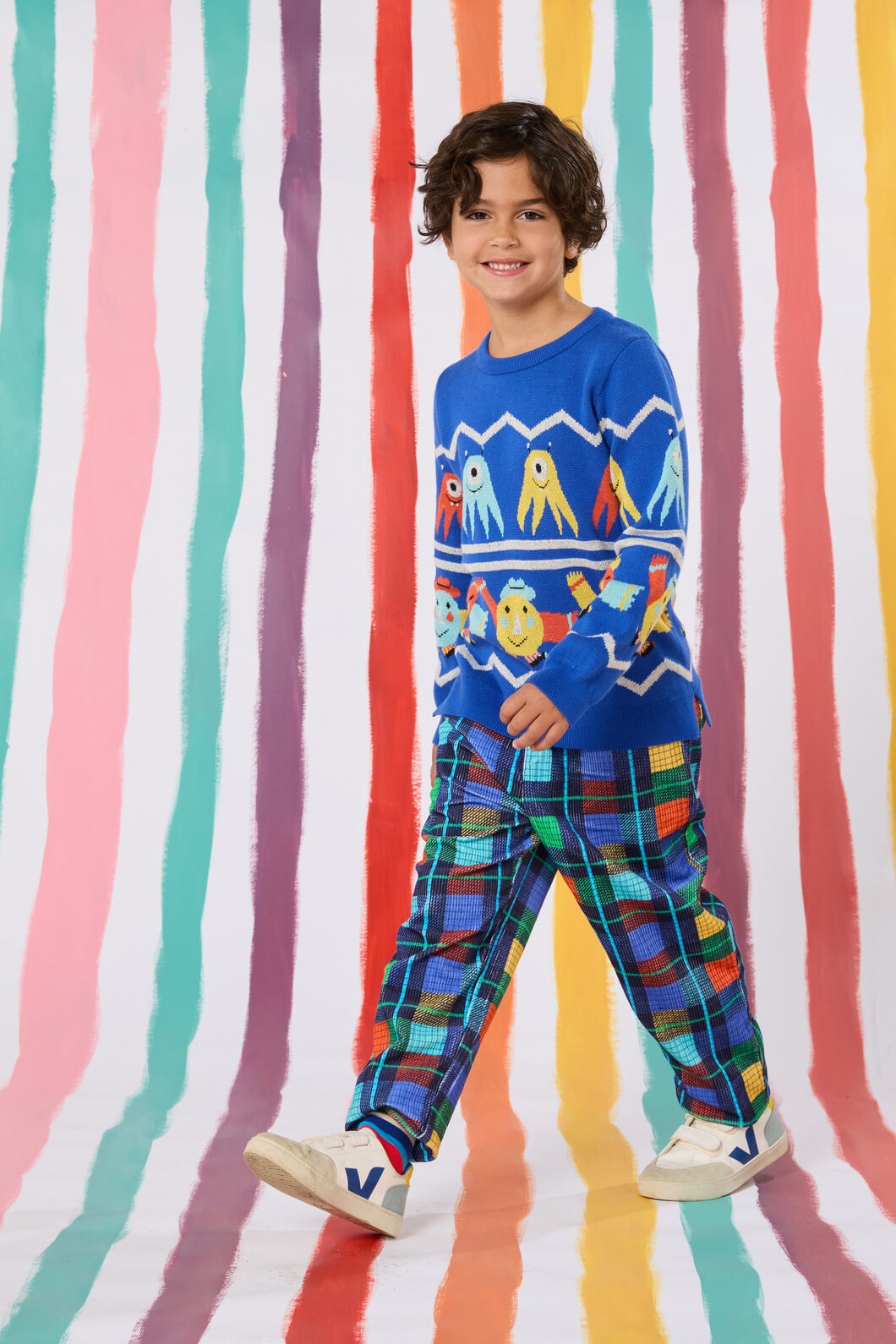 Gorman - Monsters Play Kids Jumper - blue