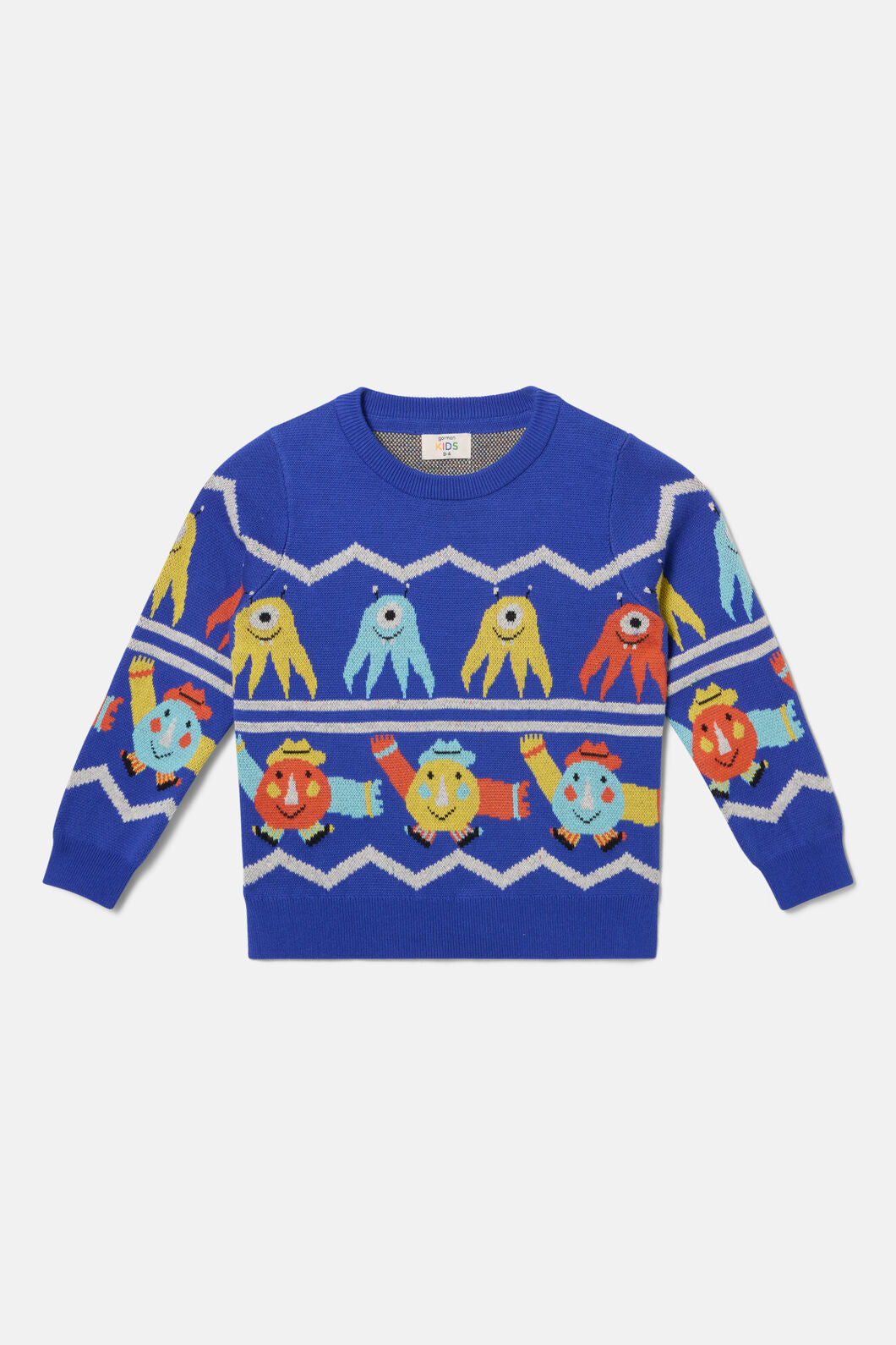 Gorman - Monsters Play Kids Jumper - blue