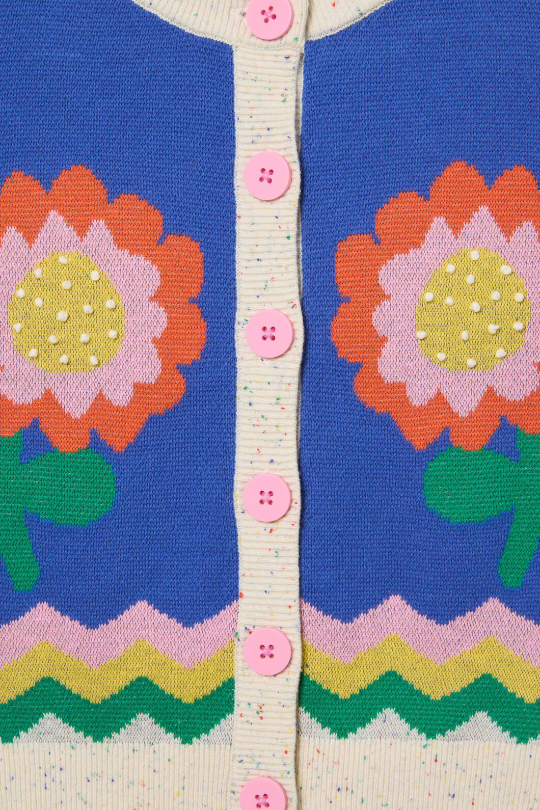 Gorman - Floral Button Up Kids Vest - blue