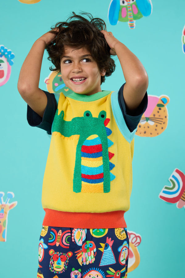 Gorman - Crocco Kids Knit Vest - yellow