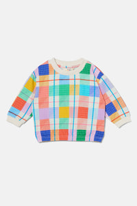 Gorman - Rainbow Check Baby Sweater - multi