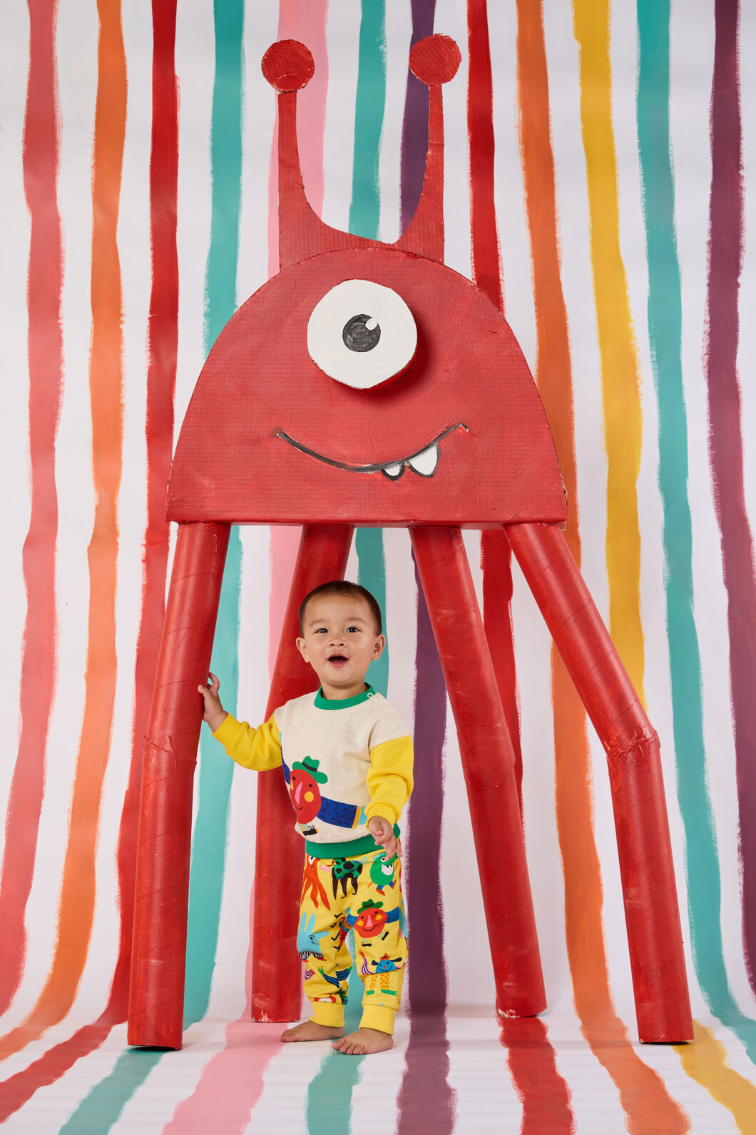 Gorman - Happy Monster Baby Sweater - multi