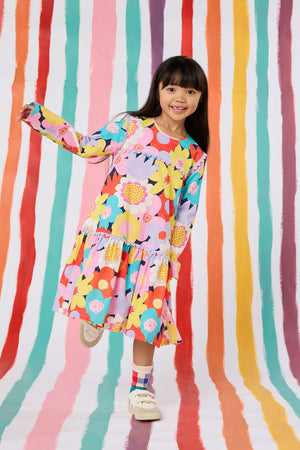 Gorman - Geo Floral Kids Dress - multi