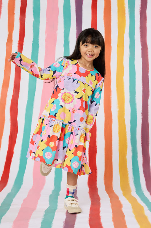 Gorman - Geo Floral Kids Dress - multi