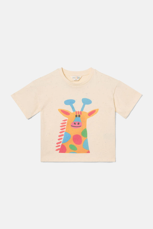 Gorman - Giraffe Kids T-Shirt - cream