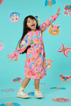 Gorman - Gallery Kids Raglan Dress - pink